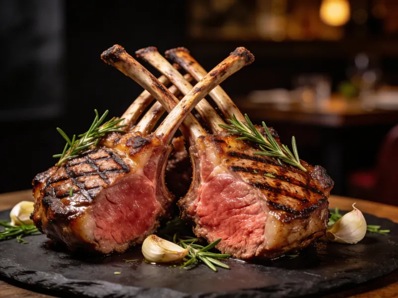 ريش غنم مشوية